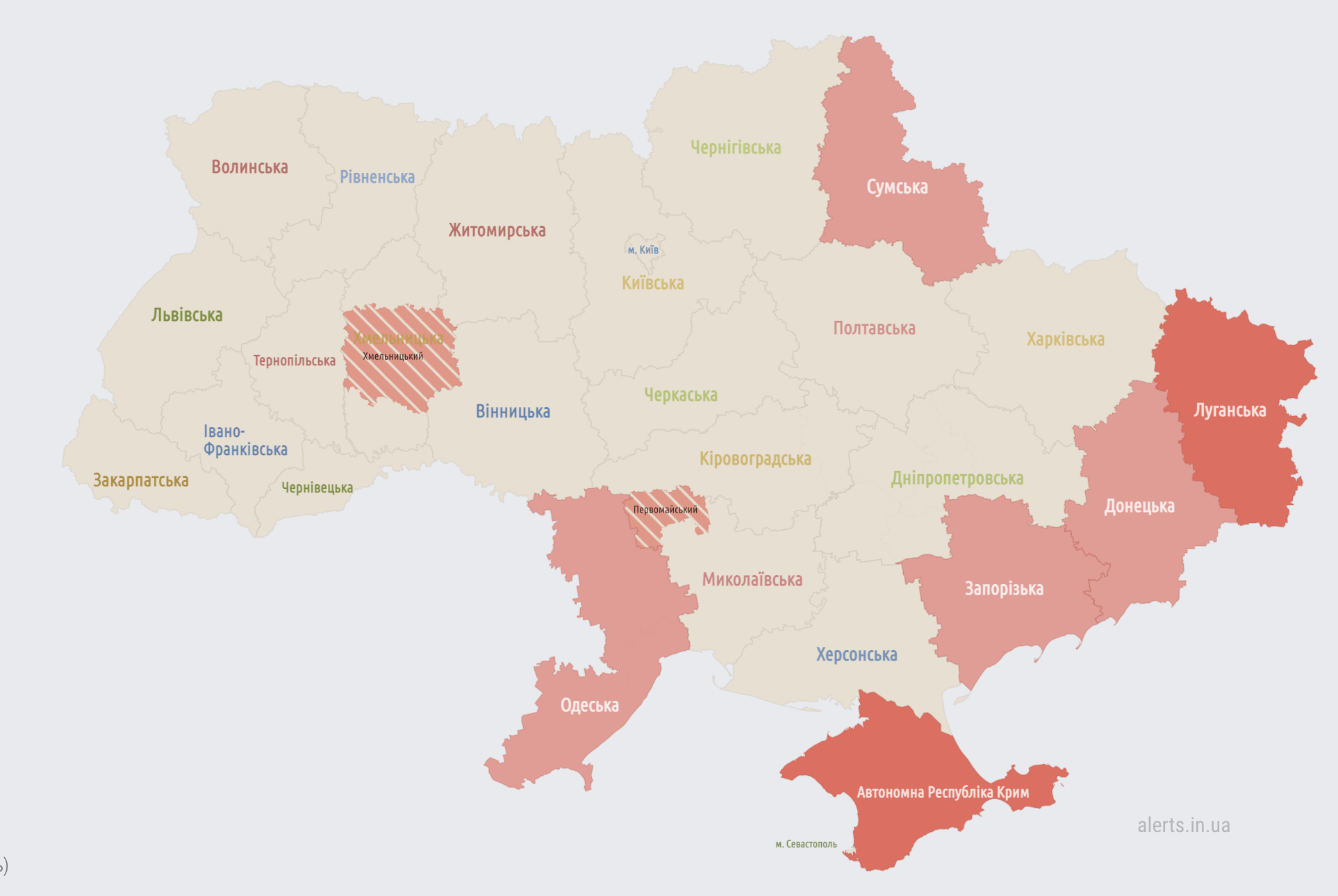 По всей Украине объявлена тревога. Россияне подняли в воздух МиГ (отбой)